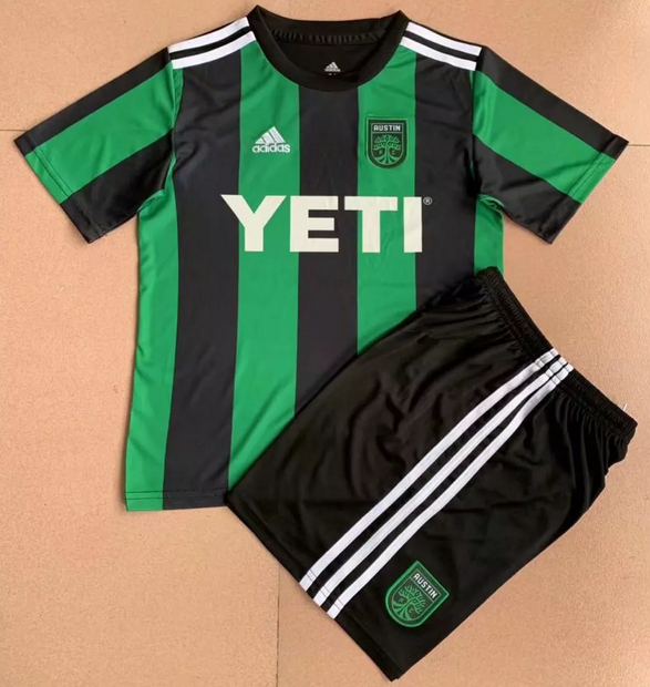 Kids Austin FC 2021/22 Home Soccer Kits Shirt With Shorts